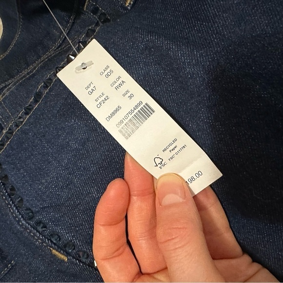 J crew Embellished denim trouser - Picture 5 of 5